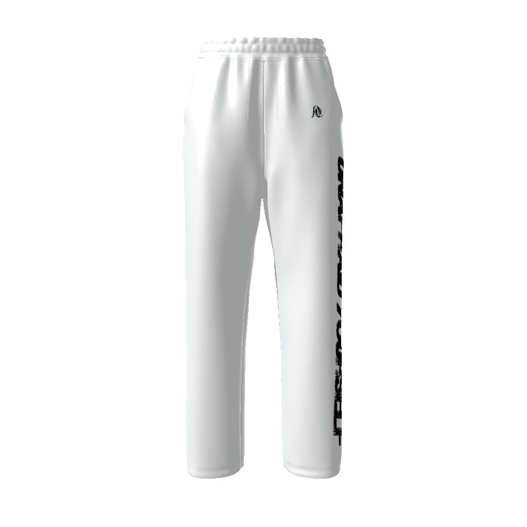 Unafraid White Straight Leg Pants