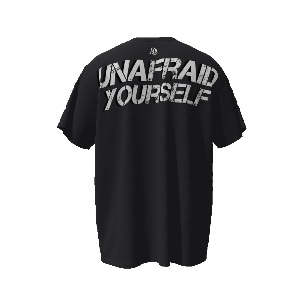 Unafraid black Oversized T-Shirt