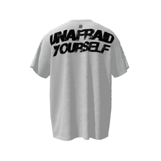 Unafraid white Oversized T-Shirt